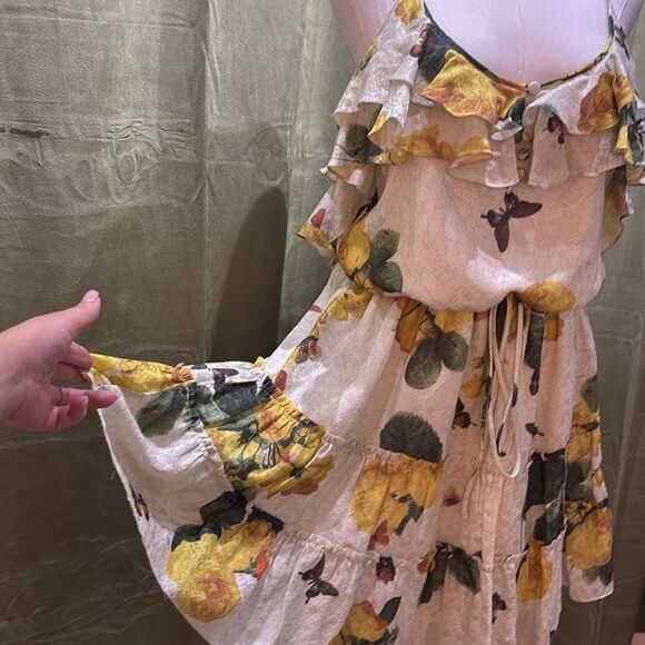 Cris Barros floral print mini ruffle dress, S - Picture 4 of 9